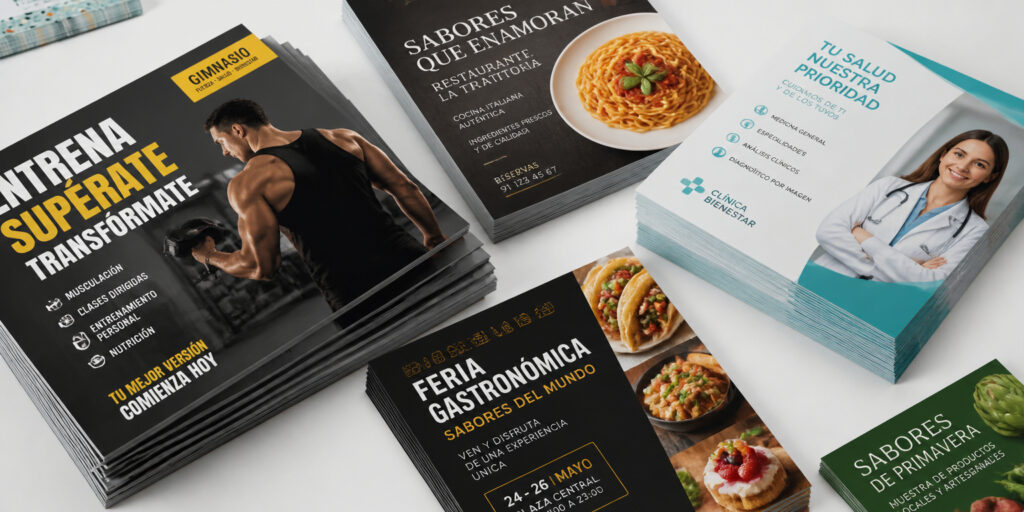 Multiples folletos flyers a todo color