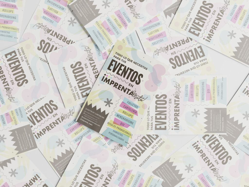 Multiples folletos flyers a todo color